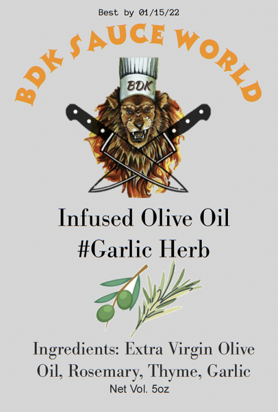 Garlic Herb Infused Olive Oil